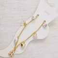 Bear & Bow Charm Anklet – Playful Gold Chain with Heartfelt Details