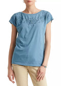 Lauren Ralph Lauren Womens Embroidered Cotton Blend T-Shirt by Vanessa Jane