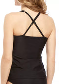 RACHEL Rachel Roy Swim Sheer Stripe Tankini Top, Size XS by Vanessa Jane