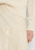 Lauren Ralph Lauren Womens Patchwork Lace Skirt, Size 12 Winter Cream by Vanessa Jane