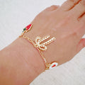 Berry Cute Charm Bracelet – Strawberry, Bow & Heart