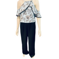 XOXO Womens Halter Floral Cold Shoulder Jumpsuit Juniors Size XXL by Vanessa Jane