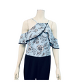 XOXO Womens Halter Floral Cold Shoulder Jumpsuit Juniors Size XXL by Vanessa Jane