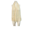 INC International Concepts Infinity Scarf IVORY Fringe Knit by Vanessa Jane
