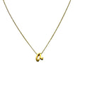 Alex Woo Scripted Initial 16 Inches Pendant Necklace in 14k Gold by Vanessa Jane