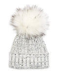 Kyi Kyi Chunky Wool Blend Beanie with Faux Fur Pom by Vanessa Jane