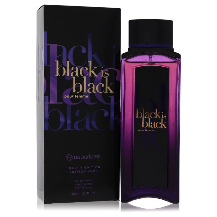 Black is Black by Nu Parfums Eau De Parfum Spray 3.3 oz for Women by Avera Group