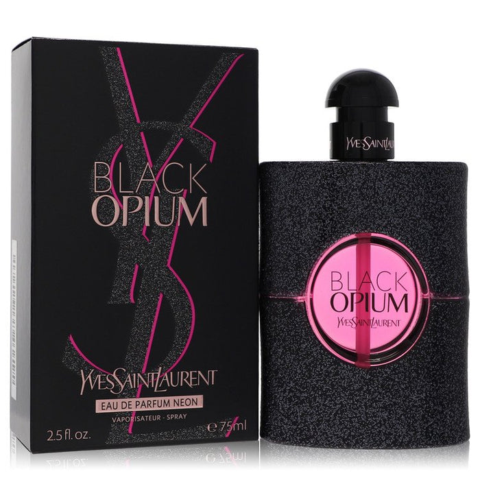 Black Opium by Yves Saint Laurent Eau De Parfum Neon Spray 2.5 oz for Women by Avera Group