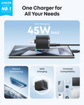 Anker Nano Charger (45W) with USB-C to USB-C Cable by Anker