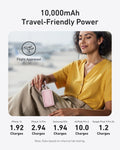 Anker Zolo Power Bank (10K, 30W) with a 5.4-inch (13.7 cm) built-in USB-C cable. by Anker
