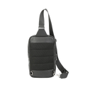 Black Full-Grain Leather Sling Bag for Men by MiamiLeathers.com