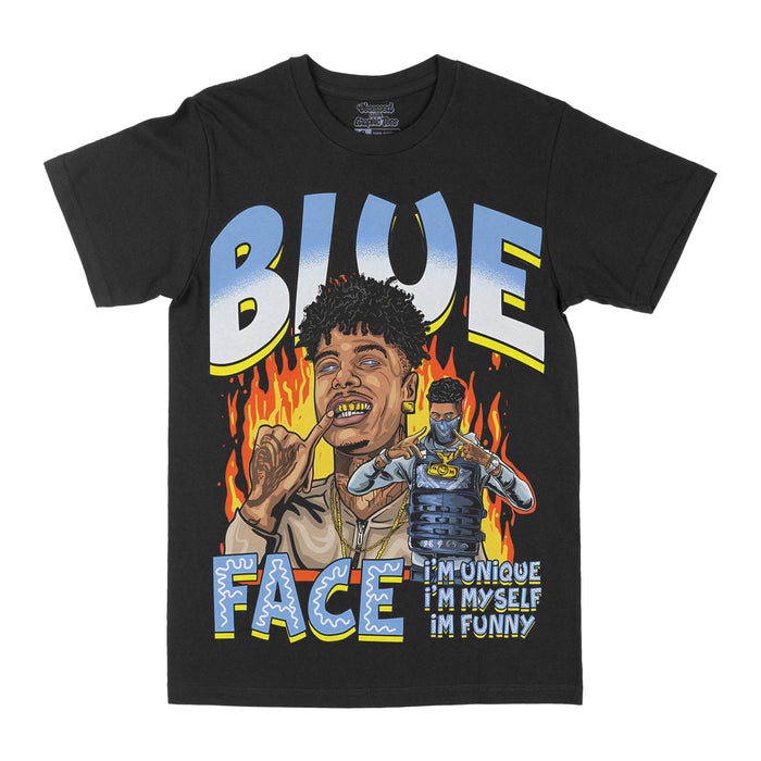 Blue Face "Unique" Graphic Tee by Obsessed with graphic tees