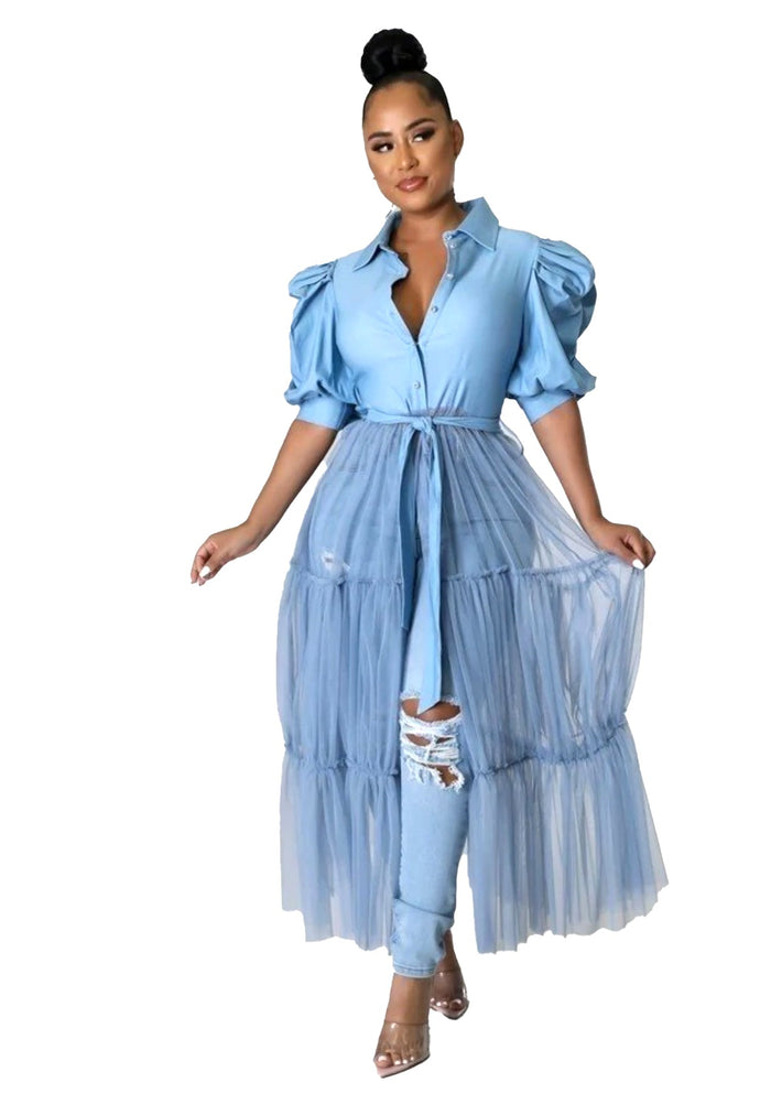 Button Up Top & Tulle Skirt by The House of Stylez