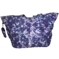 Large Quilted Nylon Zip-Top Tote Bag – Lightweight Travel & Beach Carryall by MiamiLeathers.com