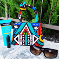 Knot Africa Print Mini Bag by Duma Mbili LLC