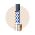 Yoga Storage Tube | Boho Batik by Mache