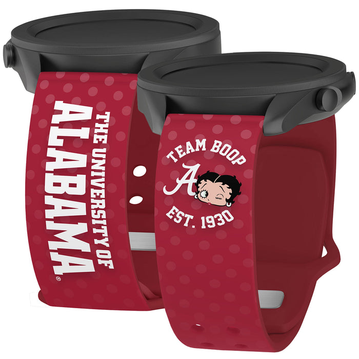 Alabama Crimson Tide X Betty Boop HD Watchband for Samsung, Garmin, Fossil, and More by Affinity Bands