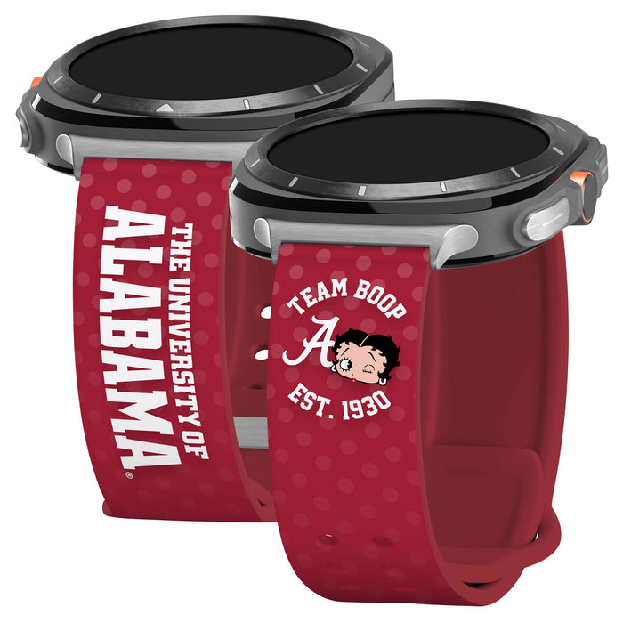 Alabama Crimson Tide X Betty Boop HD Samsung Galaxy Watch Ultra Watch Band by Affinity Bands
