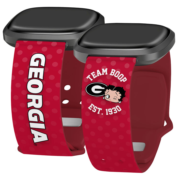 Georgia Bulldogs X Betty Boop HD Fitbit Versa 3 & Sense Watch Band by Affinity Bands