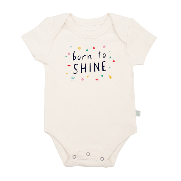 graphic bodysuit | born to shine by Finn + Emma