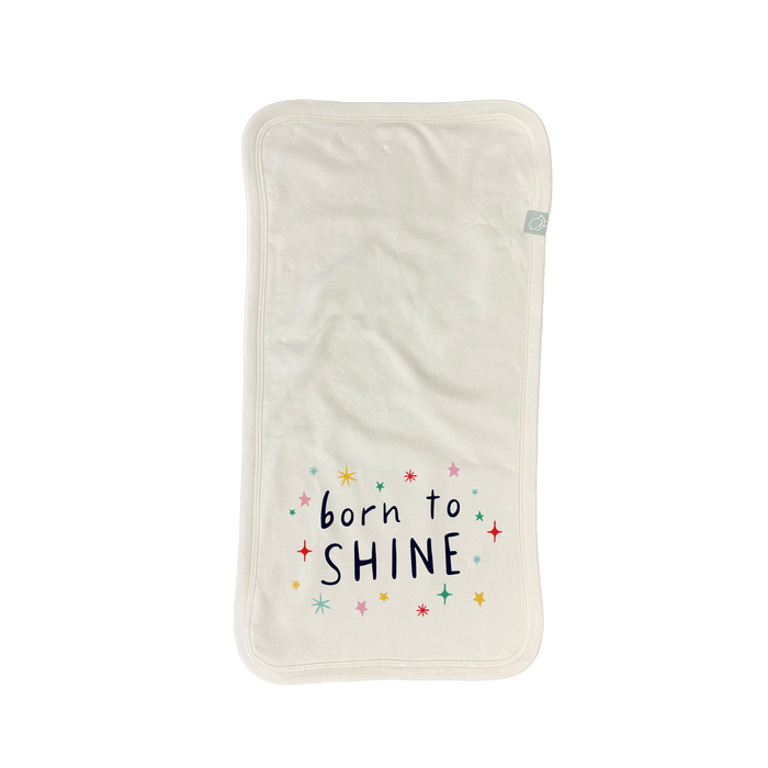 burp cloth | born to shine by Finn + Emma