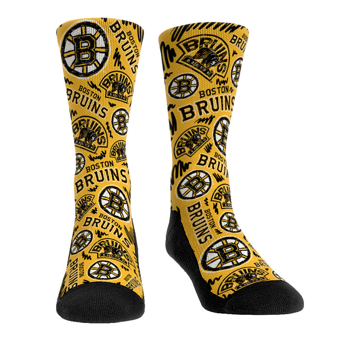 Boston Bruins - Logo Sketch by Rock 'Em Socks
