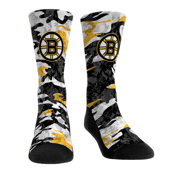 Boston Bruins - What The Camo by Rock 'Em Socks