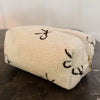 Bouclé Bow Cosmetic Case – Soft Structured Makeup Pouch for Travel or Daily Essentials