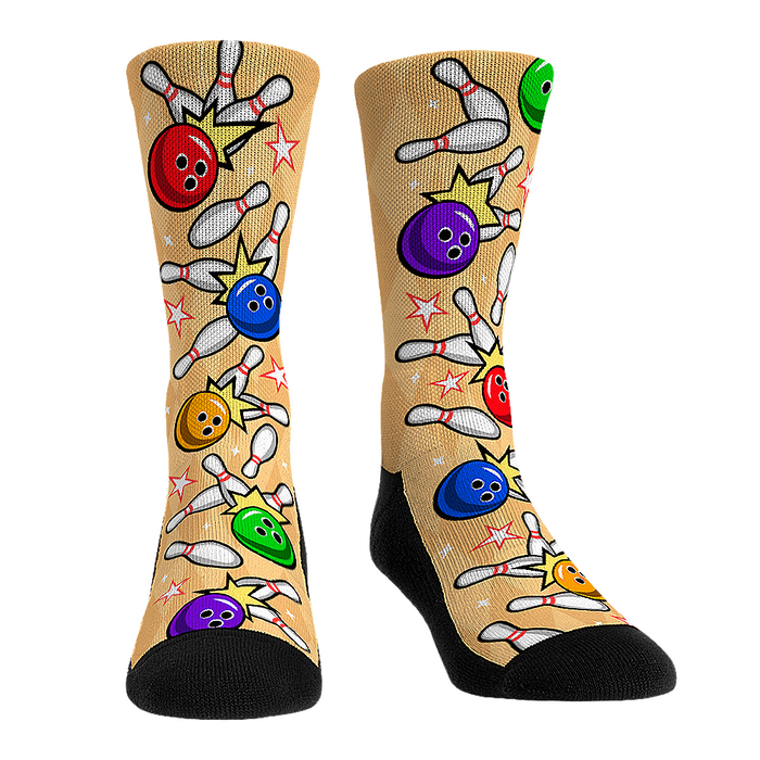 Bowling - All-Over (Cream) by Rock 'Em Socks
