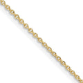 1.25 mm Sterling Silver Cable Chain 18 inch by Fine Color Jewels