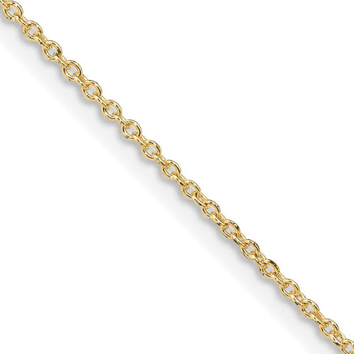 1.25 mm Sterling Silver Cable Chain 18 inch by Fine Color Jewels