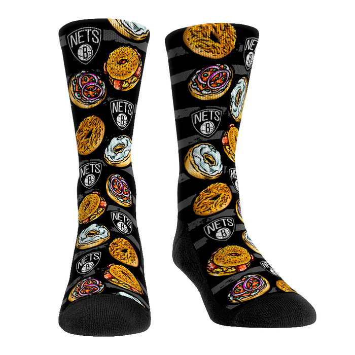 Brooklyn Nets - NY Bagels by Rock 'Em Socks