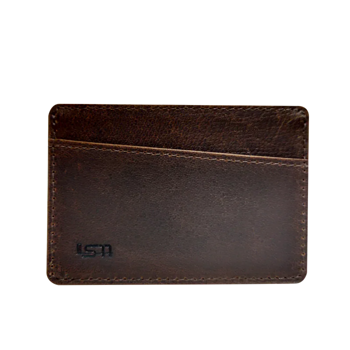 Cambridge Slim Full-Grain Leather Card Wallet with RFID Protection by MiamiLeathers.com
