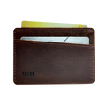 Cambridge Slim Full-Grain Leather Card Wallet with RFID Protection by MiamiLeathers.com
