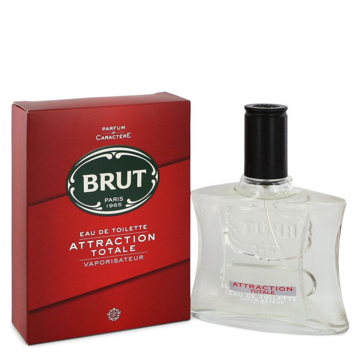 Brut Attraction Totale by Faberge Eau De Toilette Spray 3.4 oz for Men by Avera Group