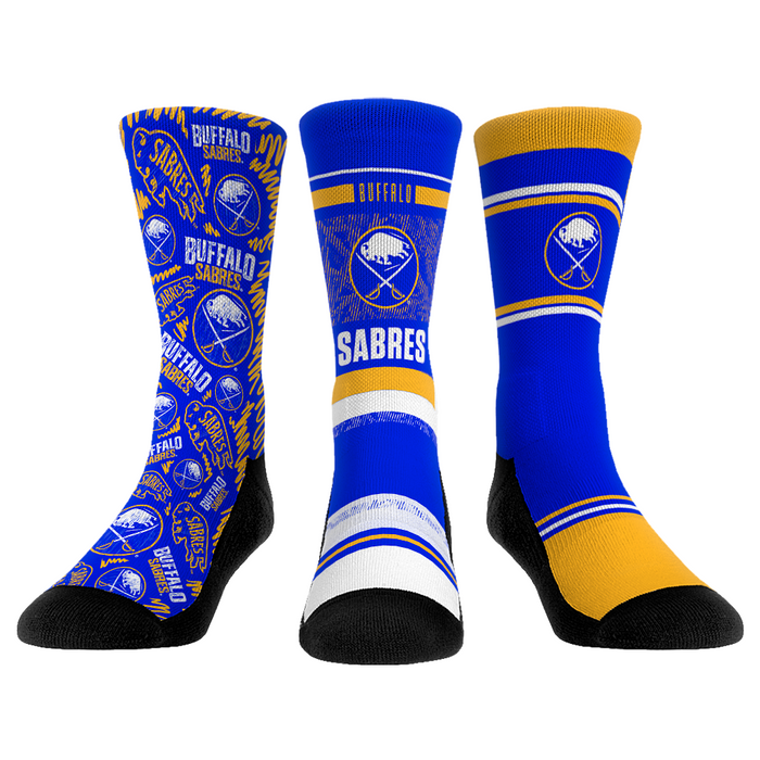 Buffalo Sabres - 3-Pack by Rock 'Em Socks