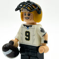 #9 QB New Orleans Football Player Minifig made using LEGO parts - B3 Customs by B3 Customs