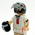 #6 QB Tampa Bay Football Player Minifig made using LEGO parts - B3 Customs by B3 Customs