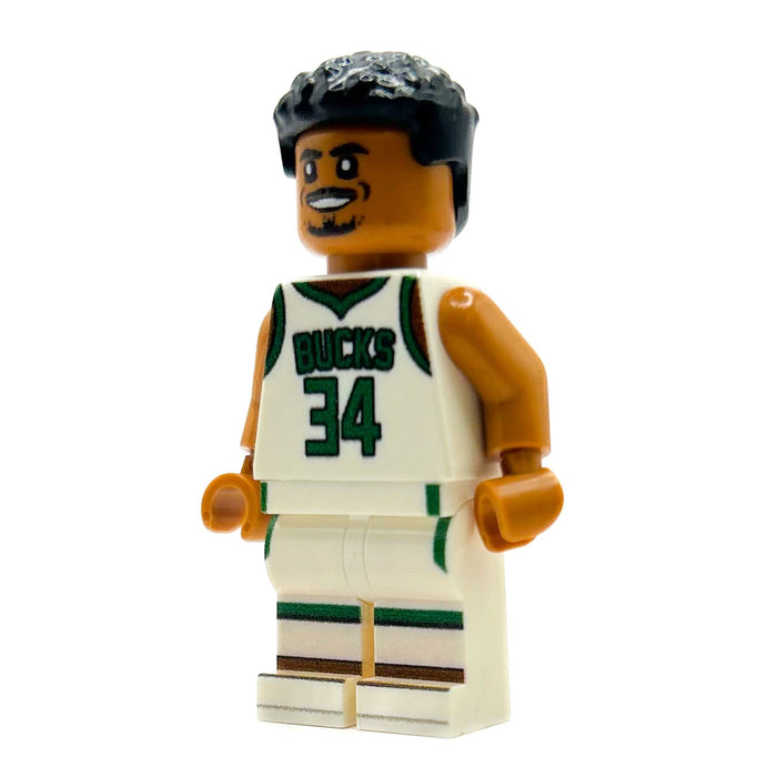 GIANNIS #34 Basketball Player Minifig by B3 Customs