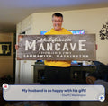 Good Times Man Cave Sign by Tailored Canvases