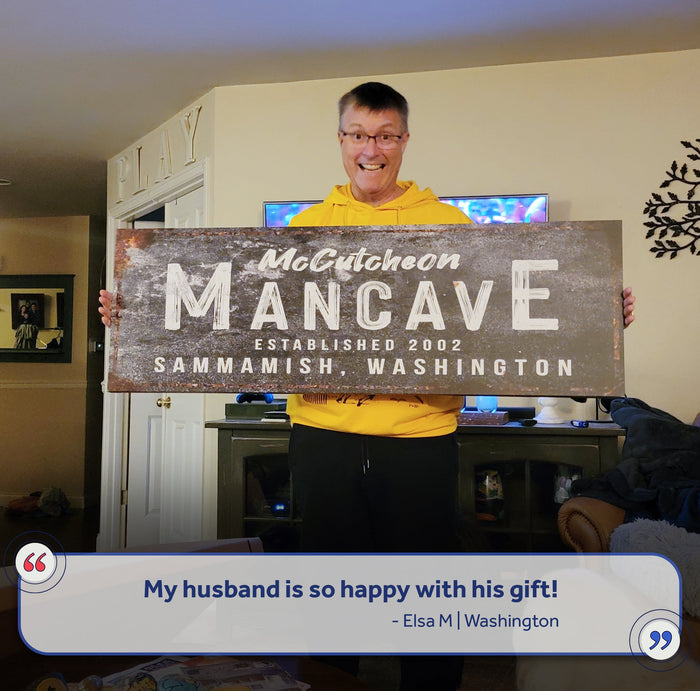Good Times Man Cave Sign by Tailored Canvases