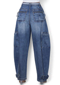 Barrel Baggy Jeans with Draw String by The House of Stylez