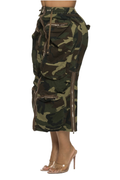 Camouflage Cargo Skirt **NO STRETCH** by The House of Stylez