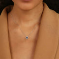 Created Alexandrite Dancing Stone Necklace by Fine Color Jewels