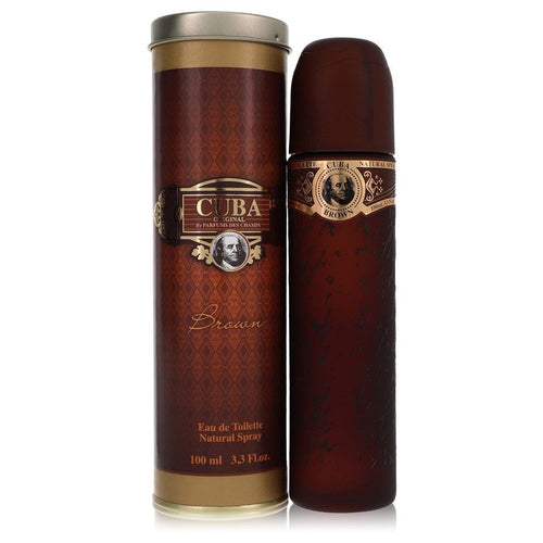 CUBA Brown by Fragluxe Eau De Toilette Spray 3.4 oz for Men by Avera Group