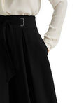 Ralph Lauren Womens Black Pleated Georgette Culotte Pants, Size 18 by Vanessa Jane
