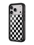 Checkers | Black iPhone Case by Wildflower Cases