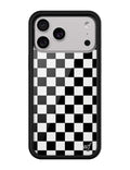 Checkers | Black iPhone Case by Wildflower Cases