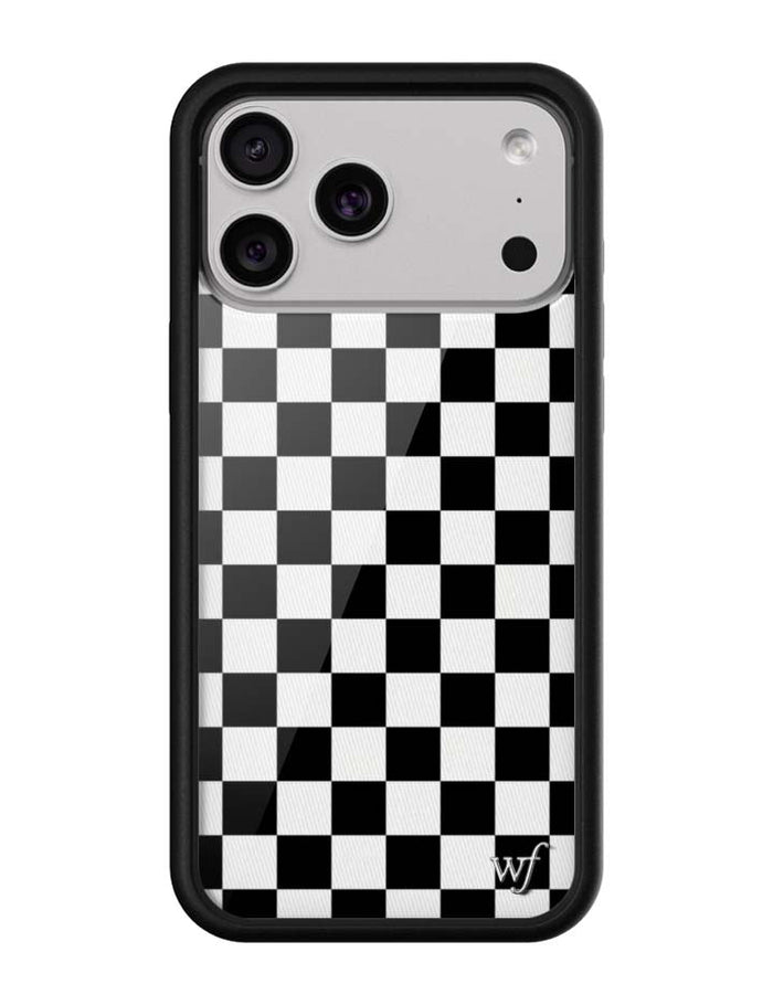 Checkers | Black iPhone Case by Wildflower Cases
