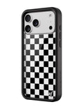 Checkers | Black iPhone Case by Wildflower Cases